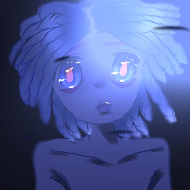 Blue black girly