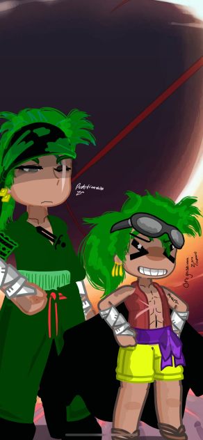 Main Au Zoro compared to Swap Au Zoro
