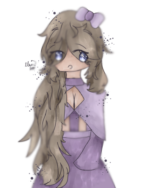 A Girl with Hair From One Side