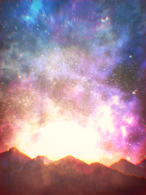 🌄初日の出の夜空🌌