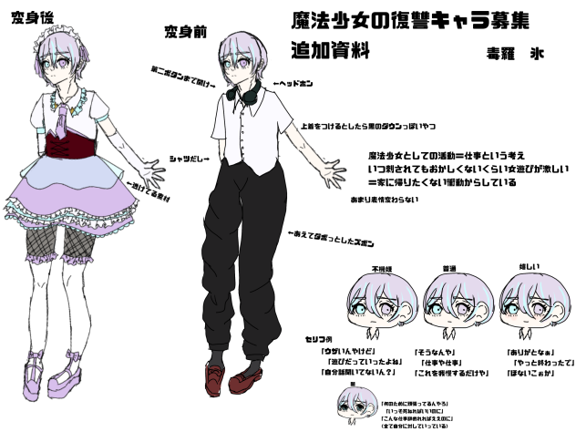 キャラ募集追加資料