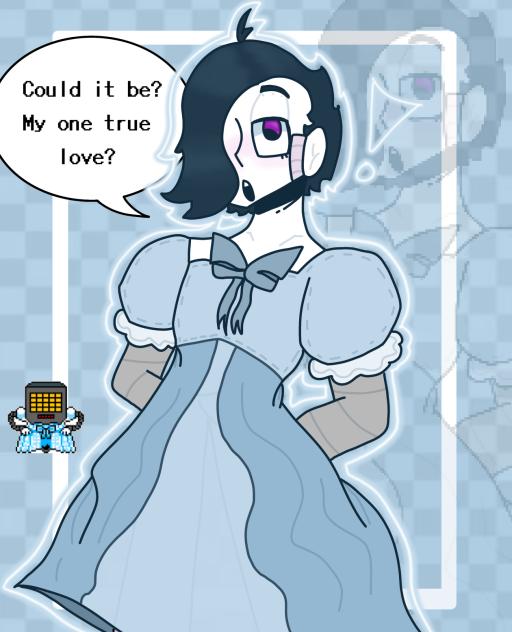 Mettaton in a dress UvU