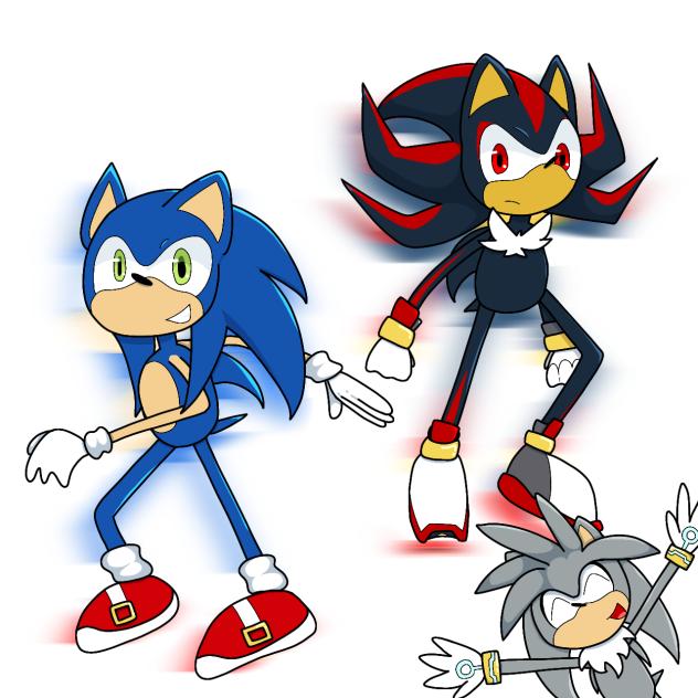 Sonic, Shadow, Silver