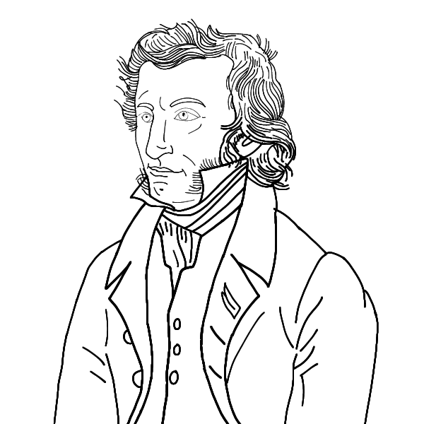 Niccolò Paganini (colouring page)