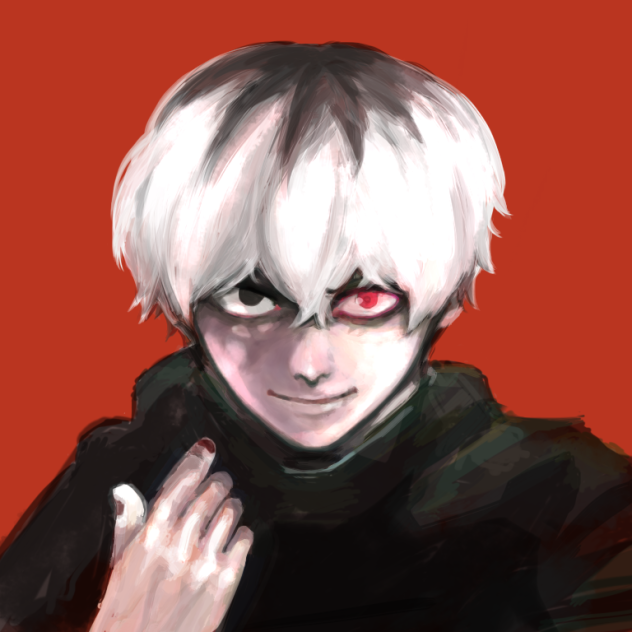東京喰種7巻の表紙っぽくハイセ描いてみた。
