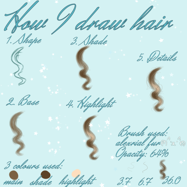 How I draw hair ibisPaint