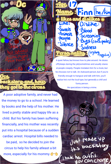 Welcome to the circus's Finn repost