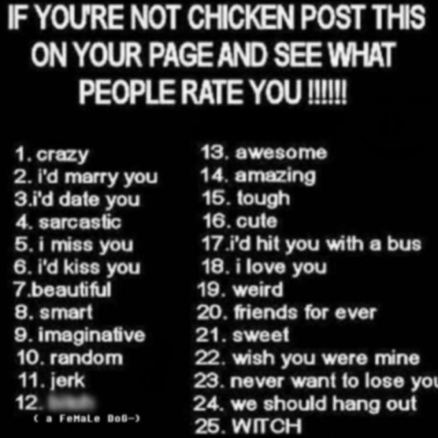 Rate me❓