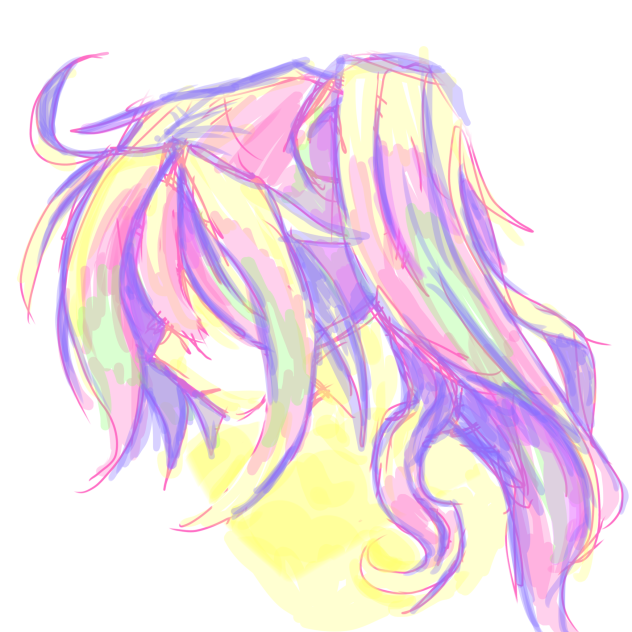 Some rainbow hair