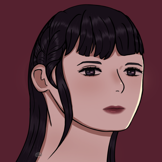 Girl with hair braid