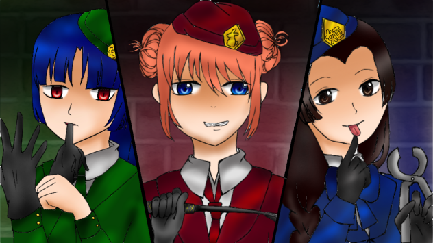 銀魂 ドs三人娘 Ibispaint