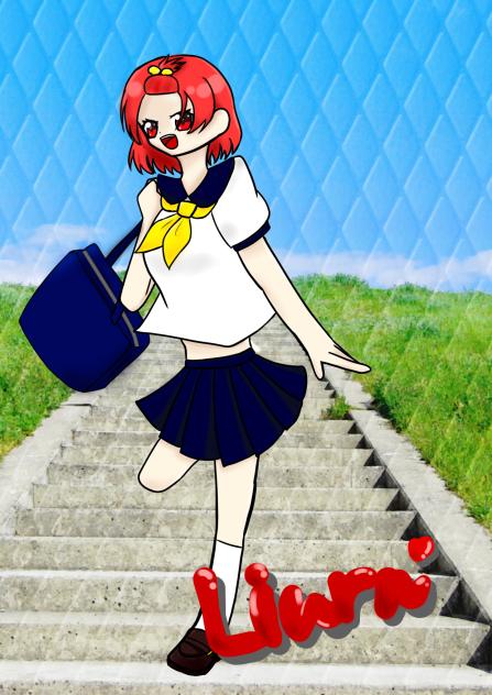 りうら×女体化×セーラー服