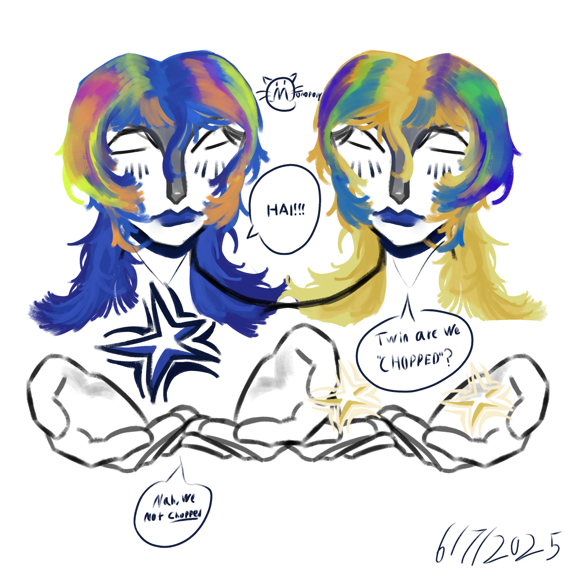 Inverted twins - ibisPaint