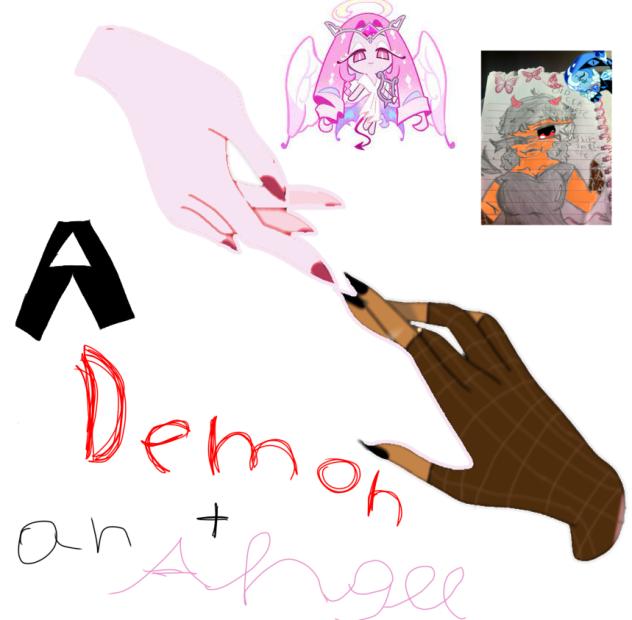 A demon vs a angel