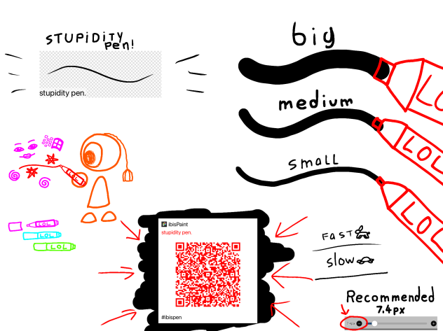 stupidity pen! qr code