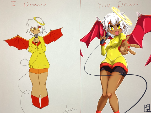 I draw you draw with Aru