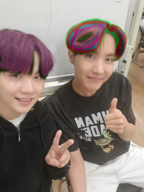 suga and jhope hair transformation