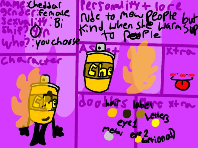 Cheddar my new oc