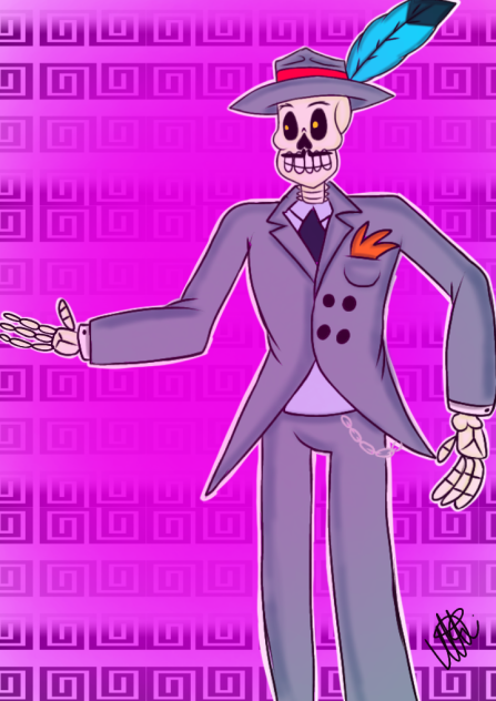 Tin tan día de muertos 🧡🧡🧡💀💛💛💛