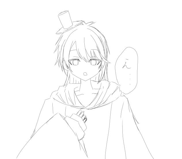 いえもんさん女体化姿（線画）