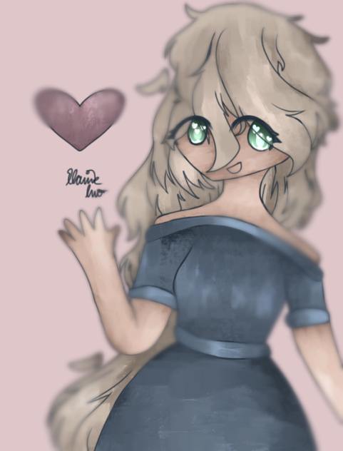 A Girl Saying Hello