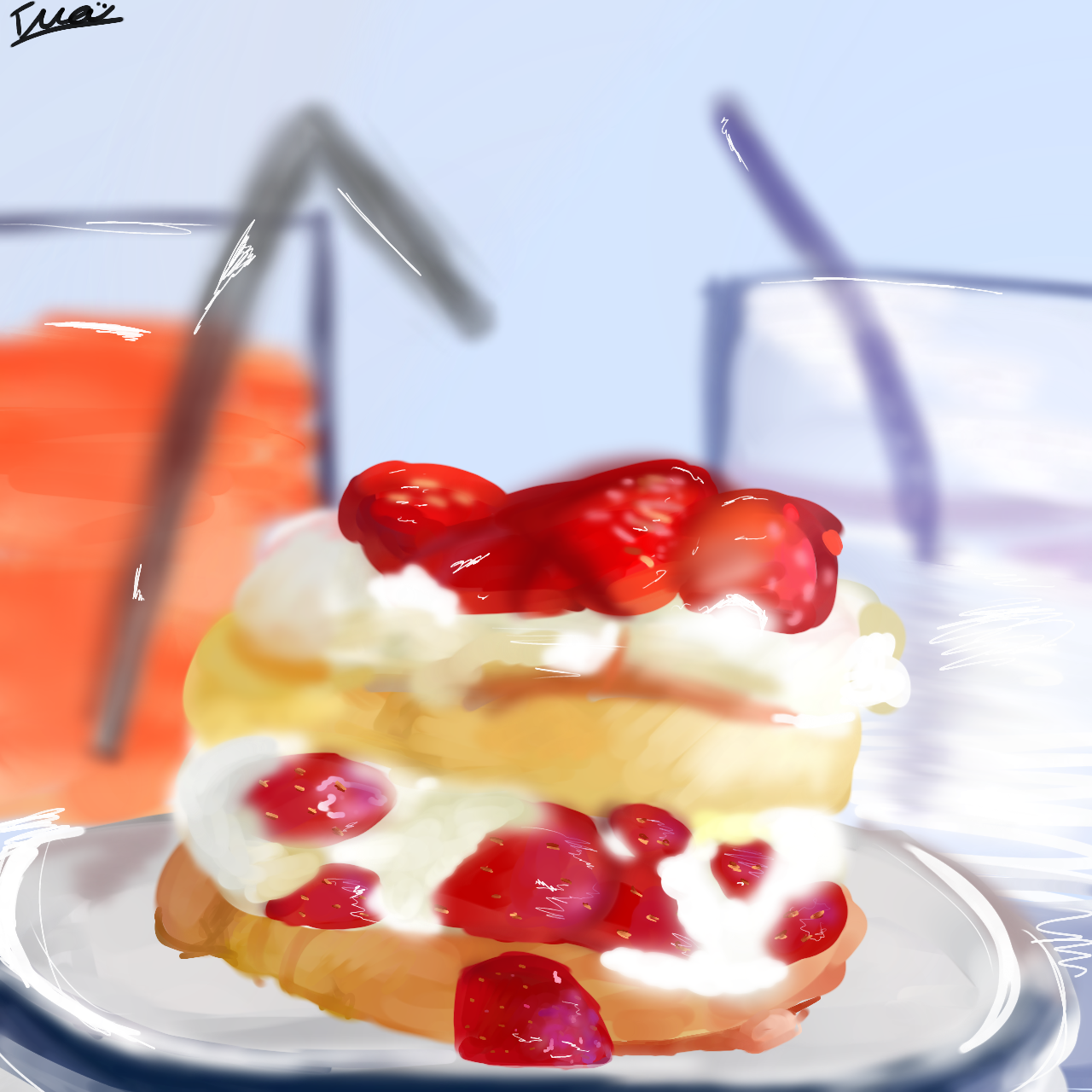 strawberry shortcake - ibisPaint