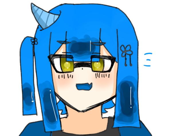 はは、落書きだ