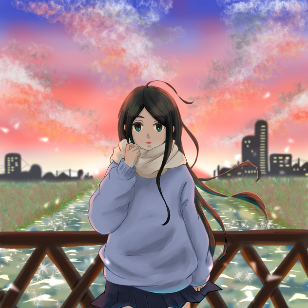 さやかさんの線画お借りしました。