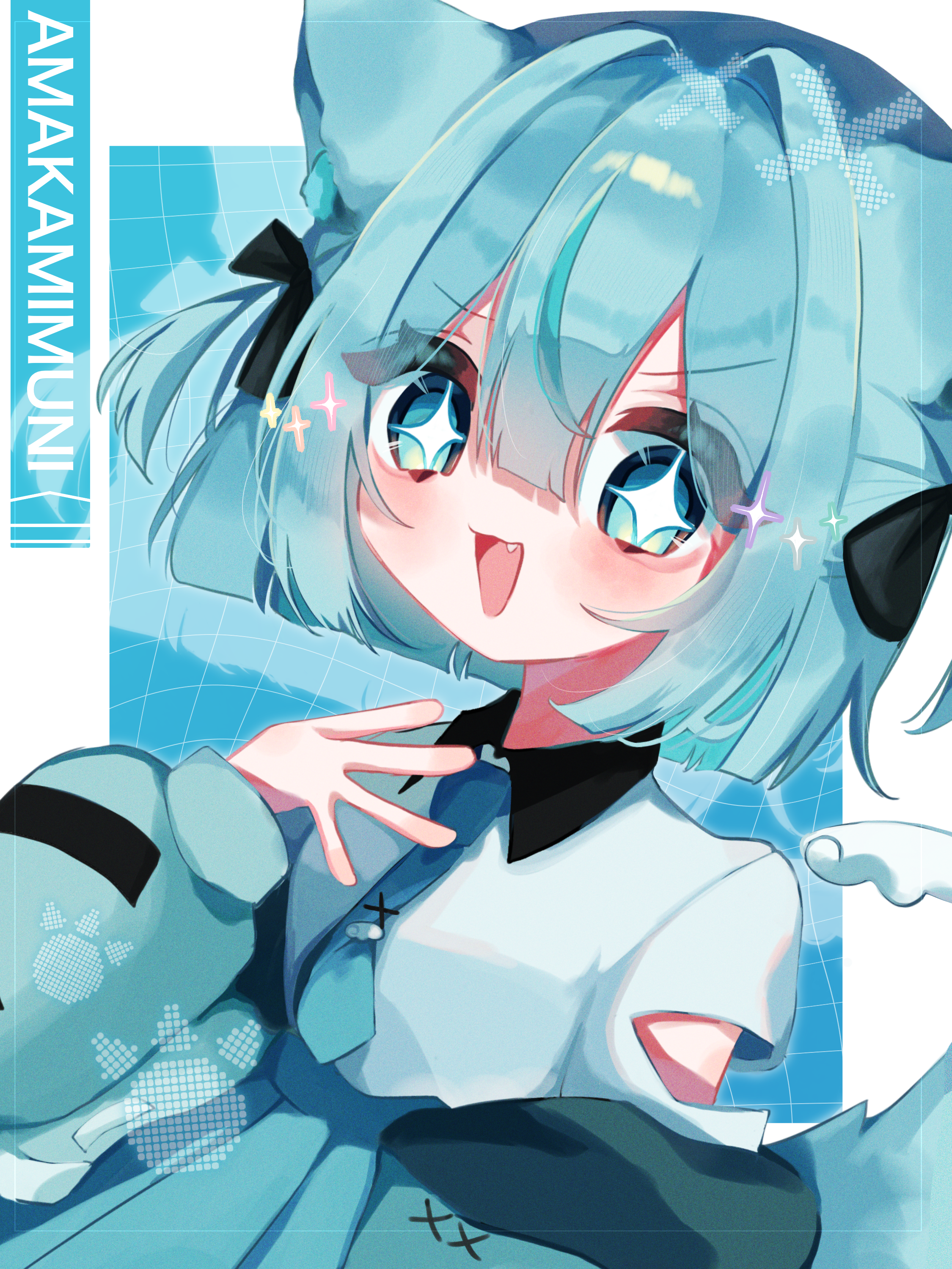 ちむむ かわいいイラスト 水色 むにち！！ - ibisPaint