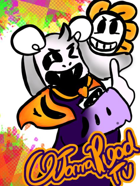 Asriel and Flowey
