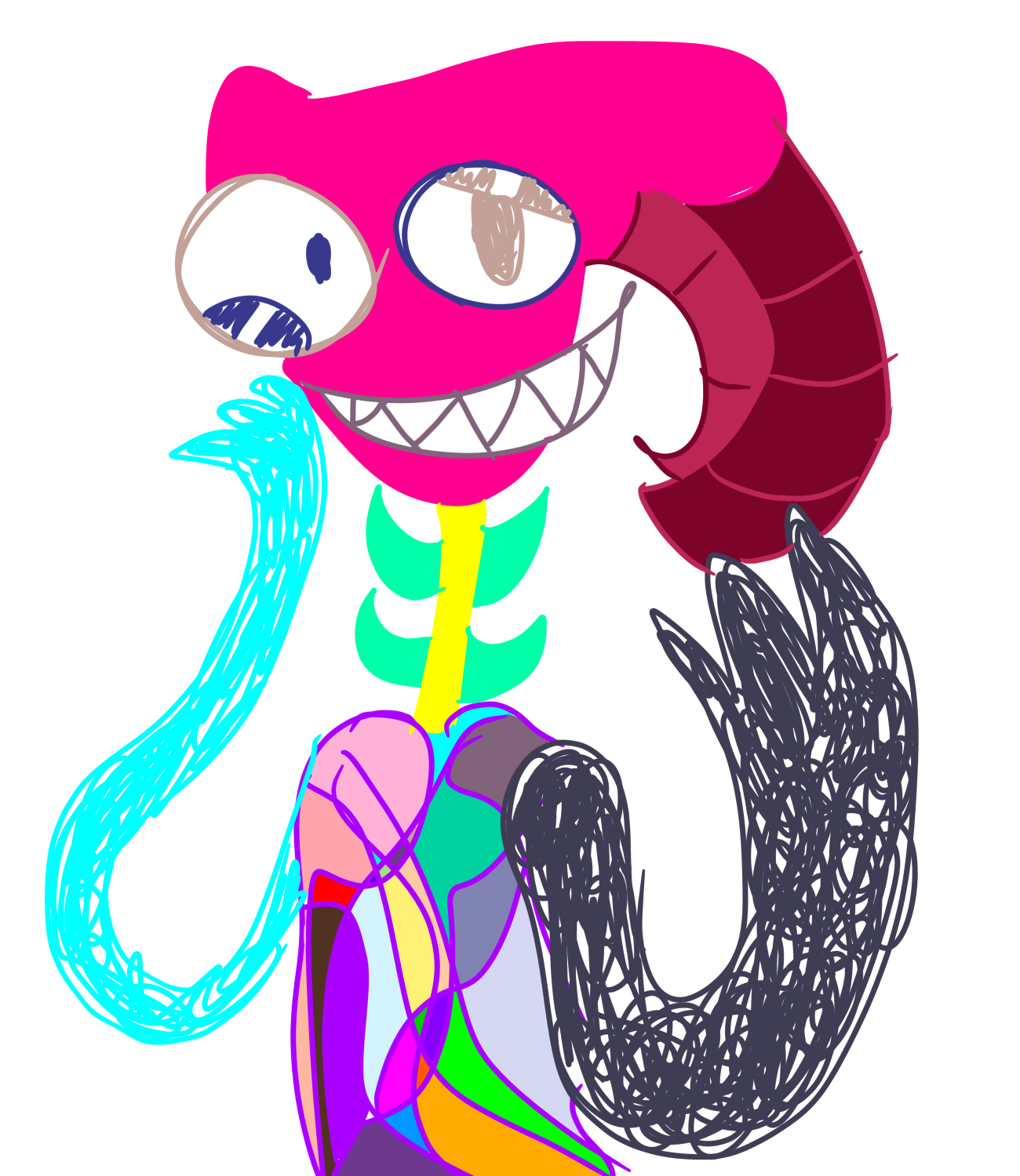 Goofy ahh zooble looking thing - ibisPaint