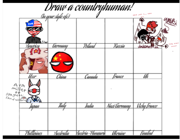 Countryhumans or countryballs colab