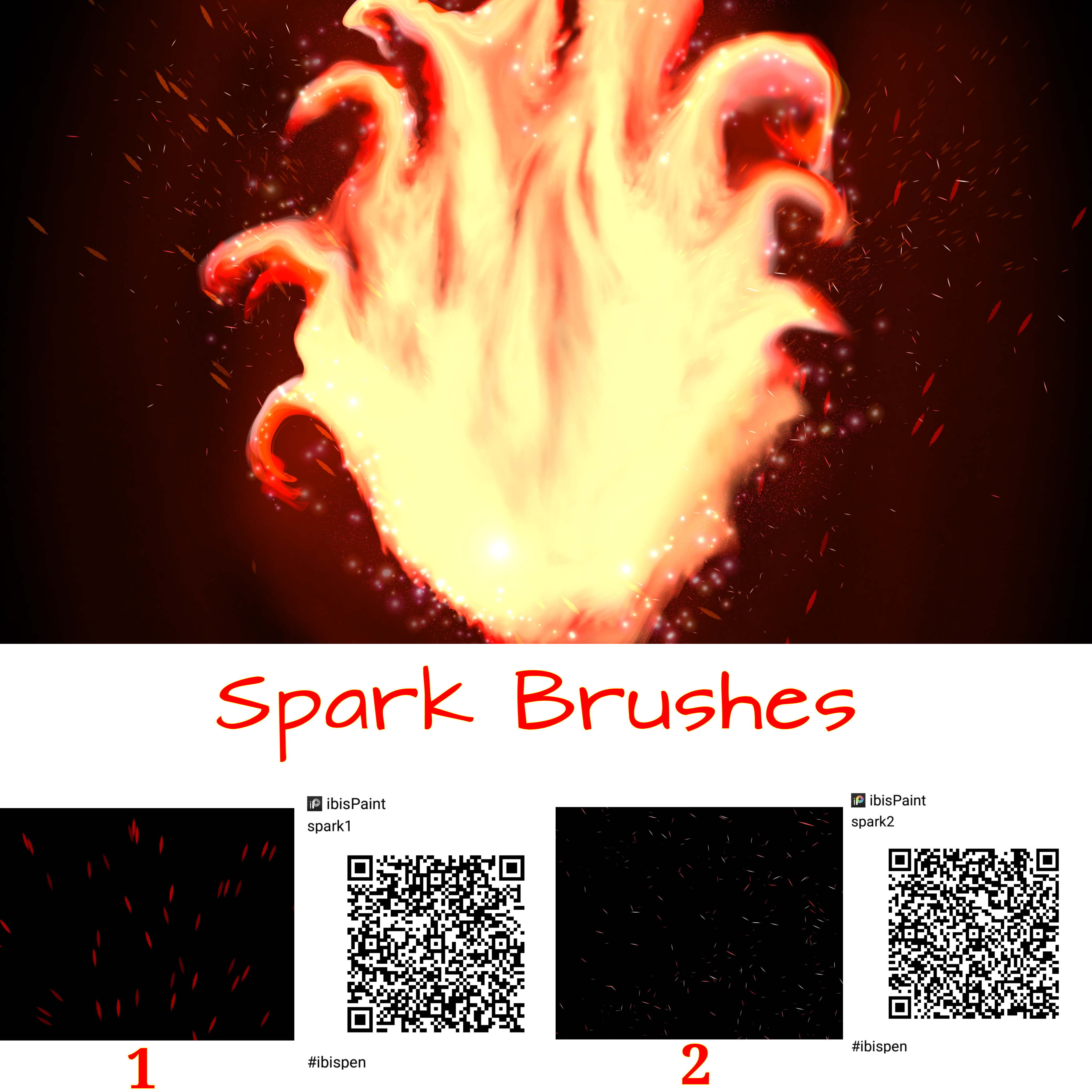 Spark brushes - ibisPaint