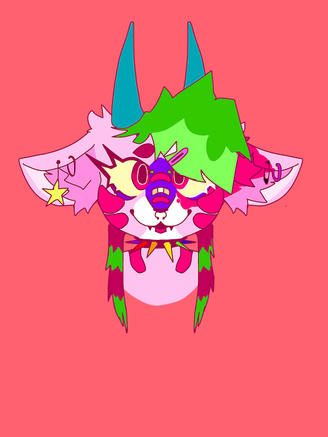 Fursona badge for my friend
