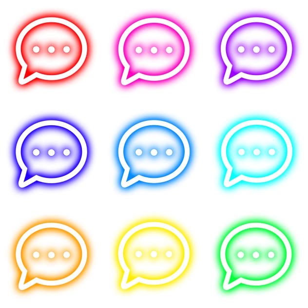 chat neon icon 1