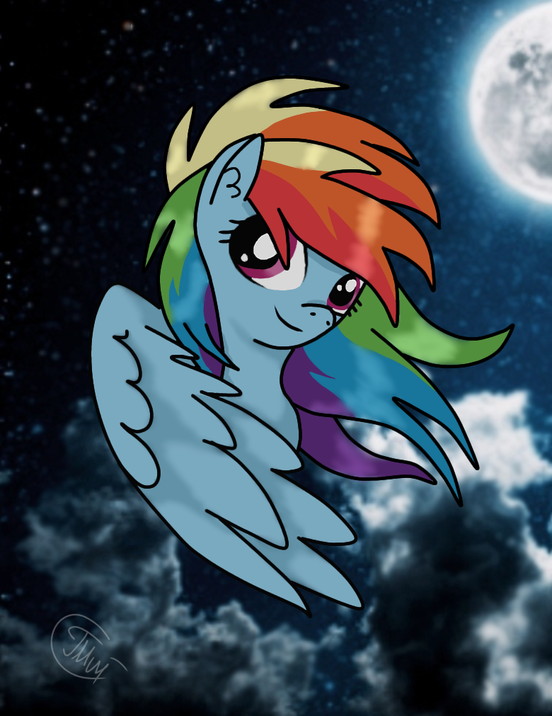 mlp, rainbow dash art - ibisPaint