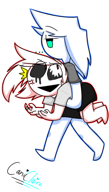 My flipaclip character n their dark side - ibisPaint