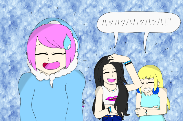 Plum Dresses as Ice Woman
