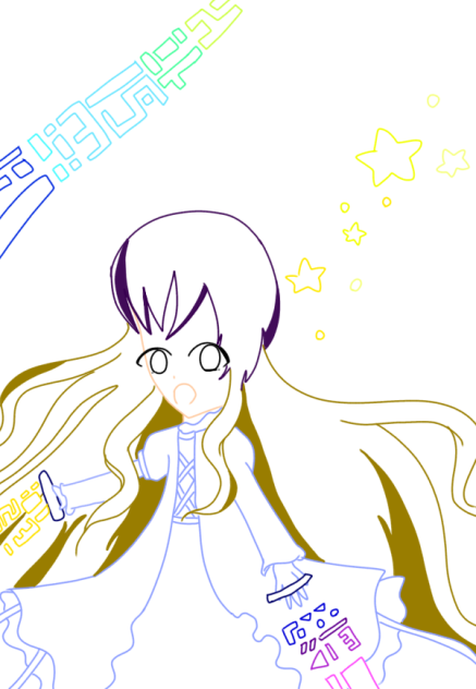 びゃっくれん　線画