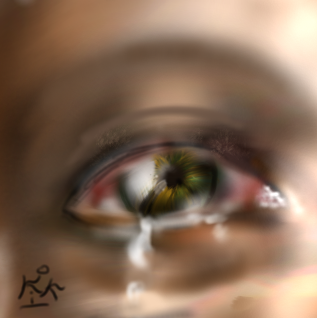 Crying eye