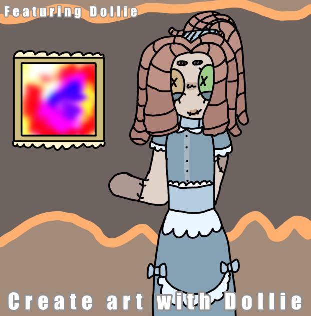Making art with Dollie