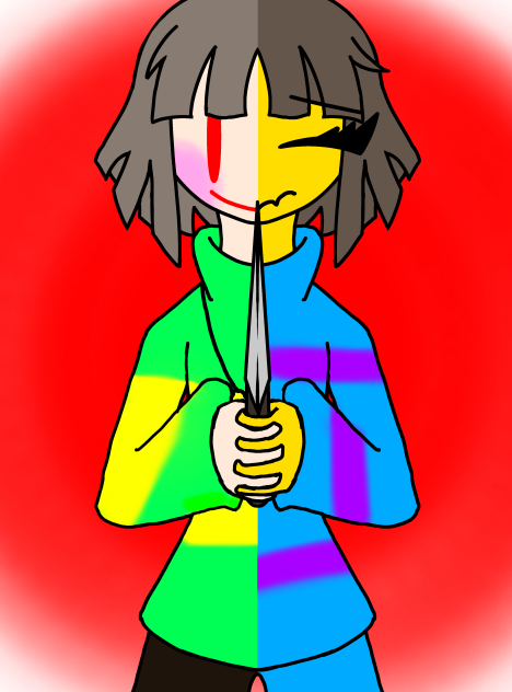 Chara and Frisk - ibisPaint