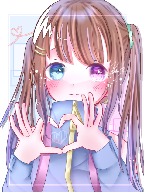 ツインテール×肩出し服♡