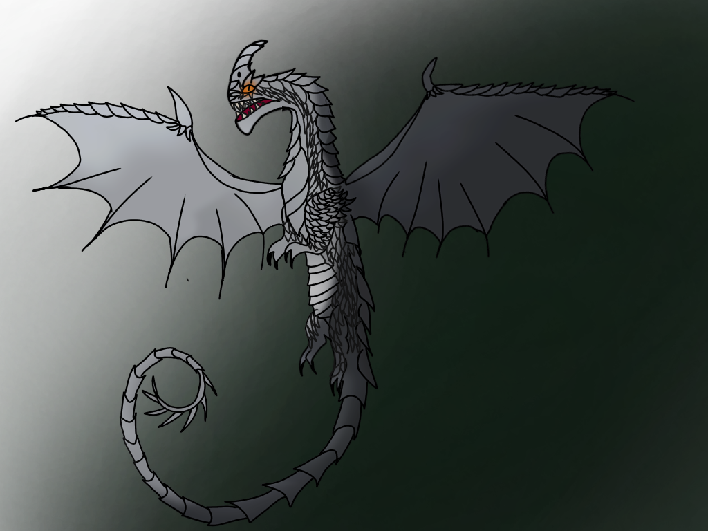 Icedust, my Razorwhip dragon OC ibisPaint