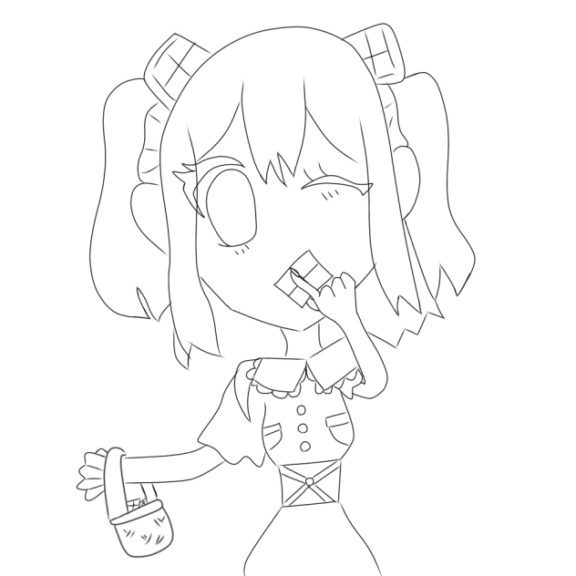 カラピチ　のあクッキー　ぬりえ