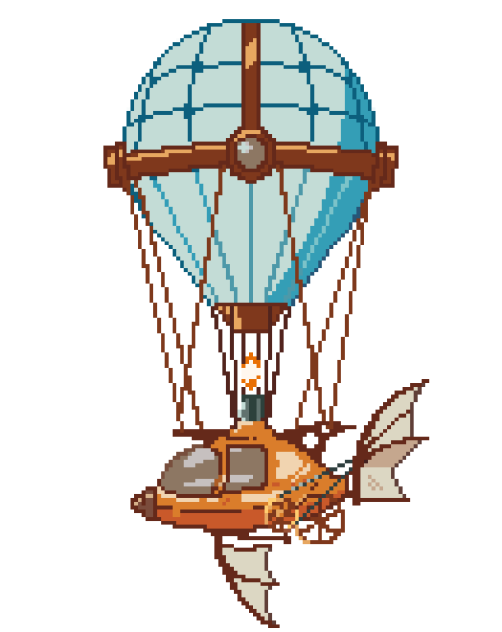 Steampunk balloon 3 - ibisPaint