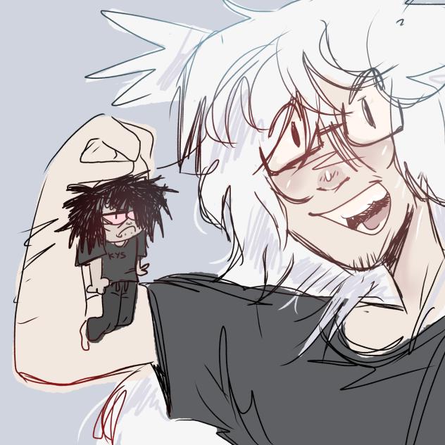 Jazzie and Matt sketch ☯️