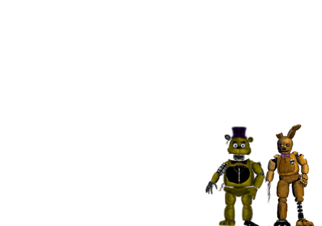Fnaf edit- broken fredbear & springtrap