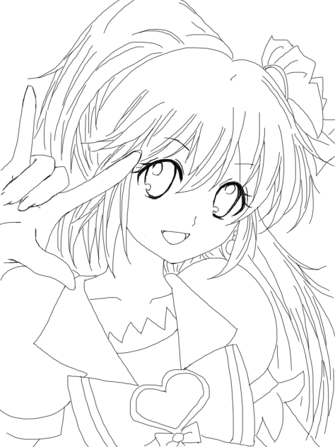 ハピネスチャージプリキュア キュアラブリー線画 Ibispaint