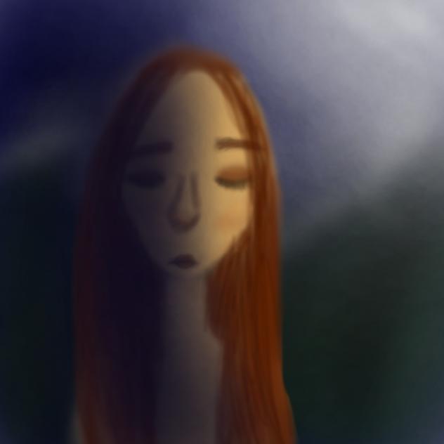 Person in the dark